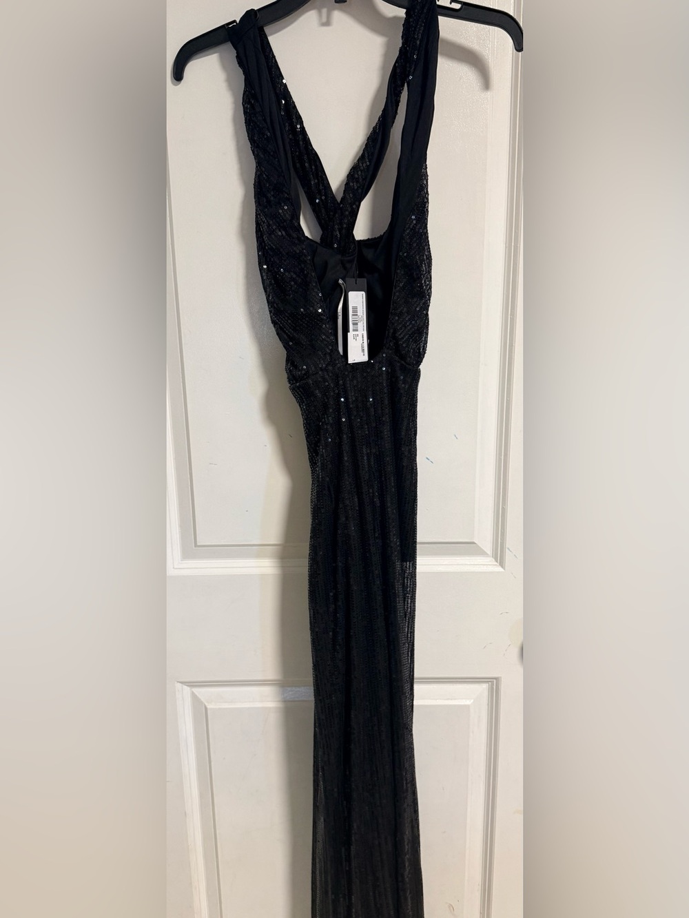 Lulu's Black Sequin Maxi Dress - Sleeveless Evening Gown